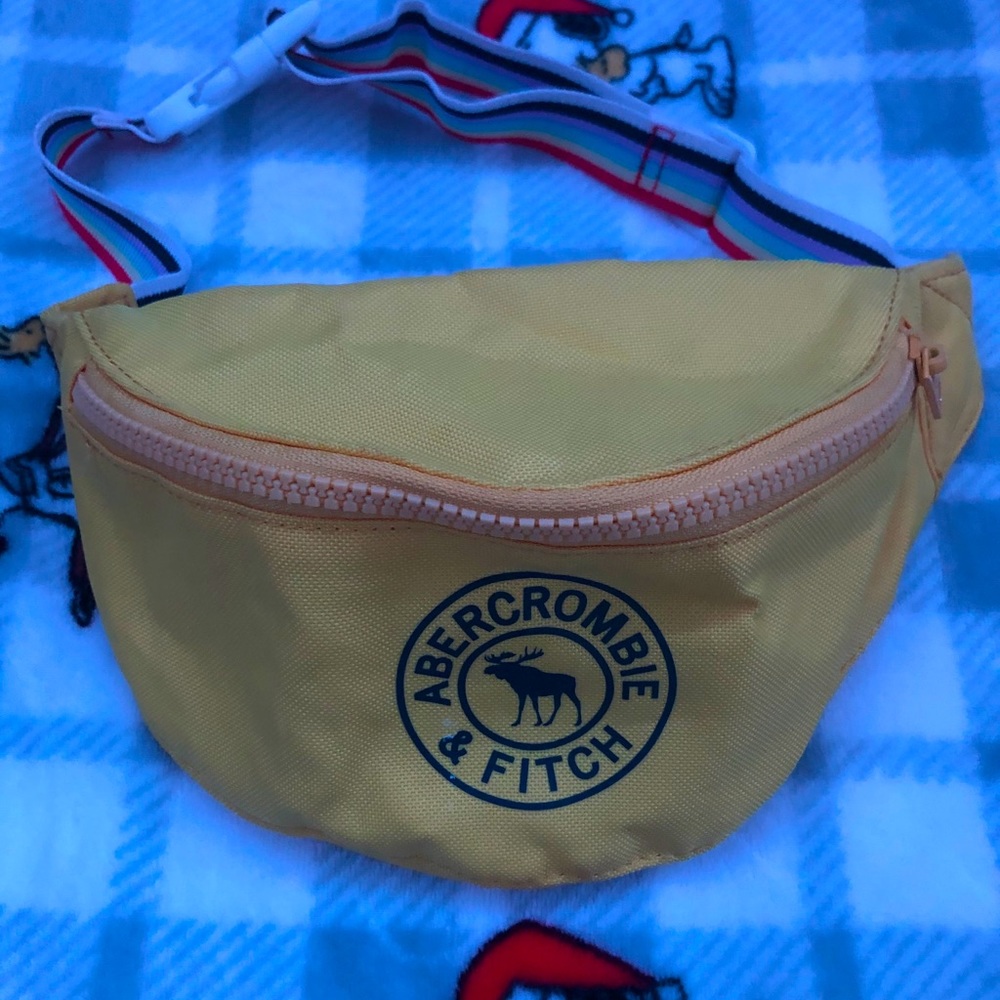 Abercrombie yellow Fanny pack